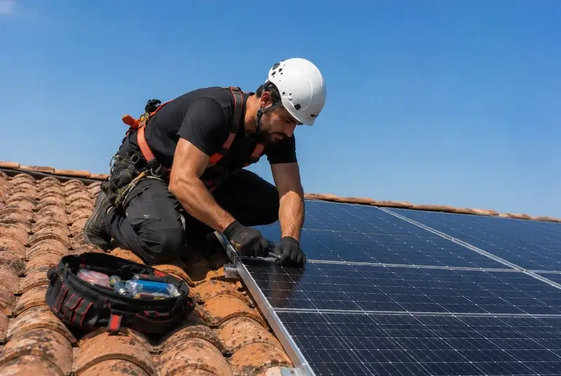 Maintenance et monitoring de panneaux solaires à Mirmande