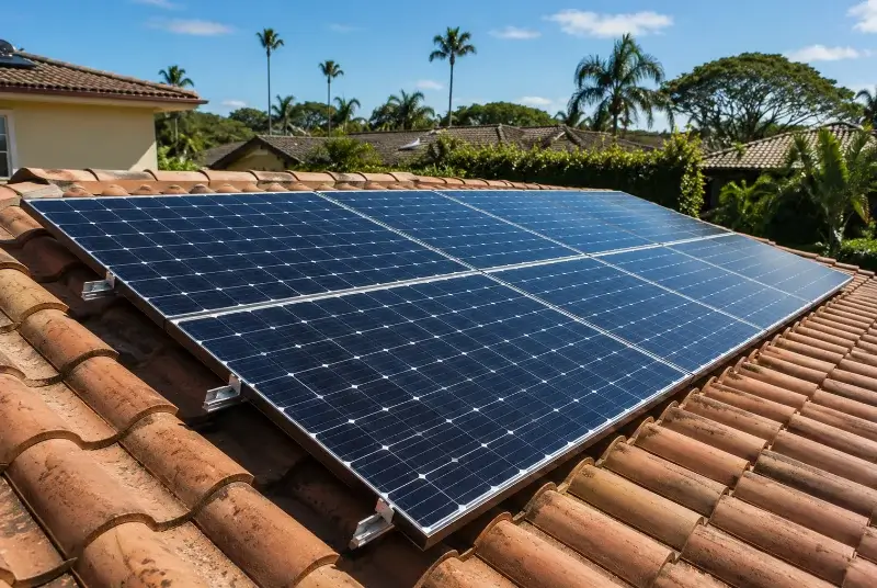 Installation de panneaux solaires à Mirmande